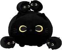 Vista 8 de SQEQE Panda Mommy - Animal de peluche con 4 pandas de bebé, juguete de dibujos animados súper suave, regalo para cumpleaños de niñas y niños