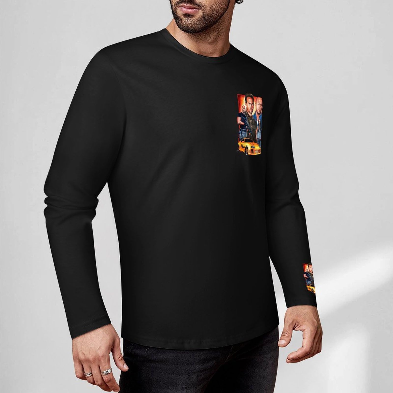 Amazon.co.jp: Tシャツ ワイルドスピード メンズ 長袖 ロングTシャツ 