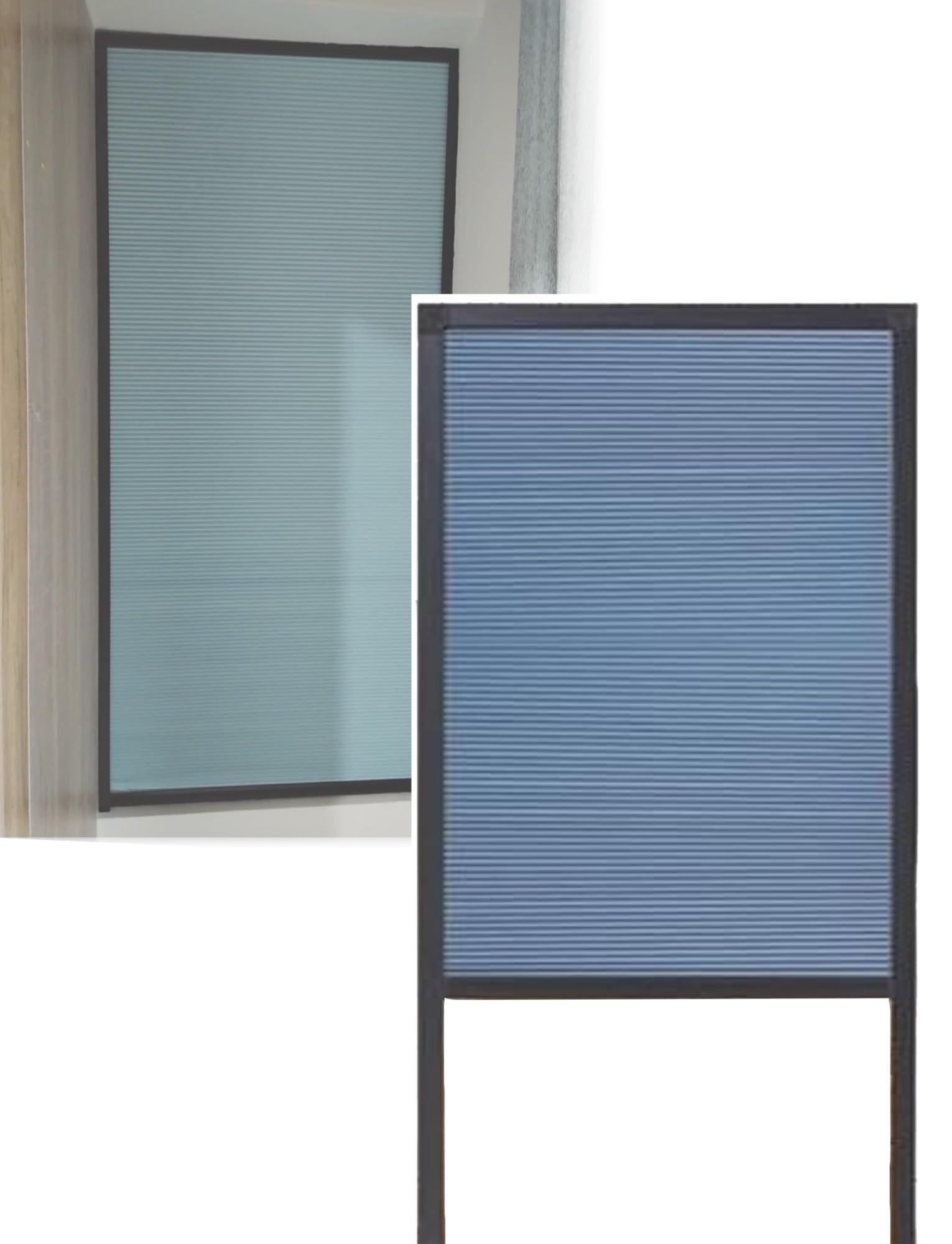 Honeycomb Pull Down Folding Door, No Drill Sliding Accordion Interior Customizable Size for Bathroom Kitchen Closet Blackout(100x80cm/39.4x32in)