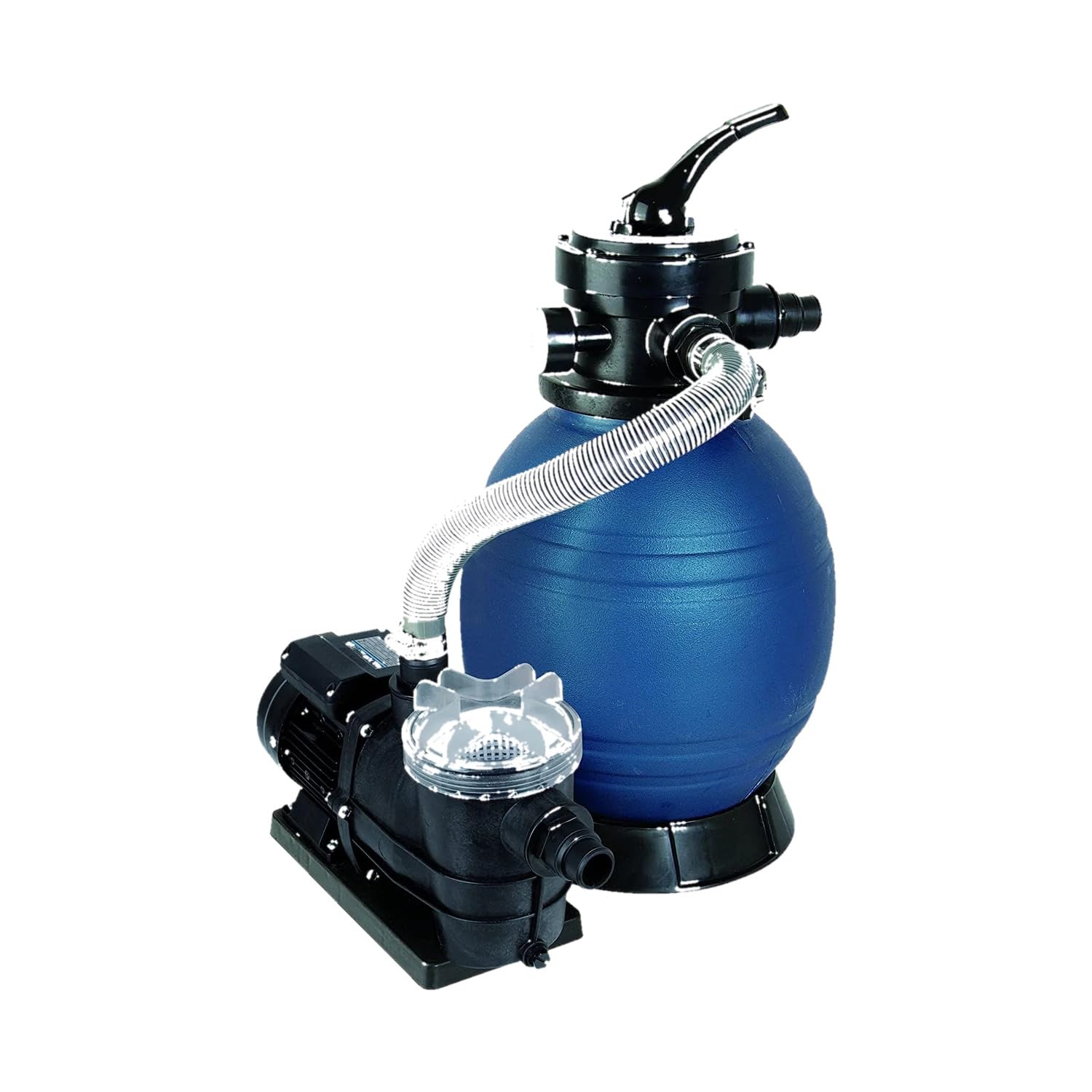 Starpool Filtro de Arena Star 300 con Bomba – Equipo Completo de Filtración para Piscinas hasta 48 m³ – Motor 0,35 CV – Válvula Selectora 4 Vías – Certificación CE