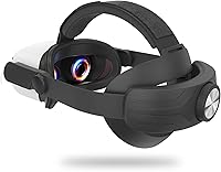 Vista 2 de Comfort Head Strap for Oculus Quest 2, MTomatoVR Lightweight Replacement Strap VR Accessaries, Reduce Face Pressure Comfortable Convenient Flip
