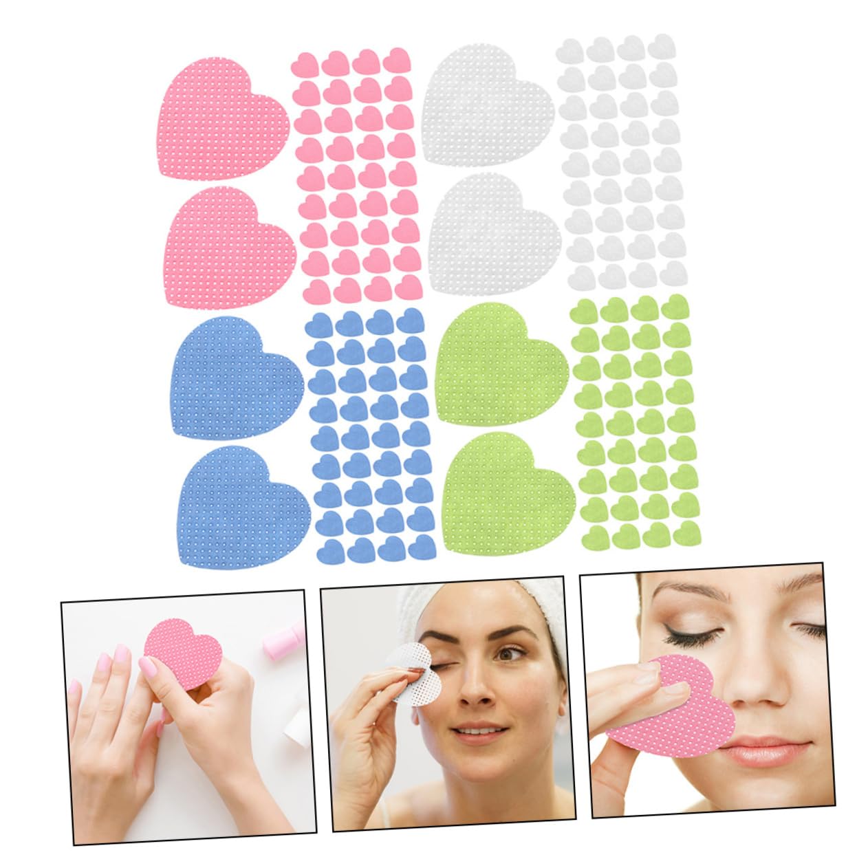SHERCHPRY 4 set Solvente Per Unghie Salviette Struccanti In Cotone Dischetti Removibili Per Unghie Prodotti Per Unghie Dischetti In Cotone Gel Per Unghie Prodotti Per Nail 800 fogli*4