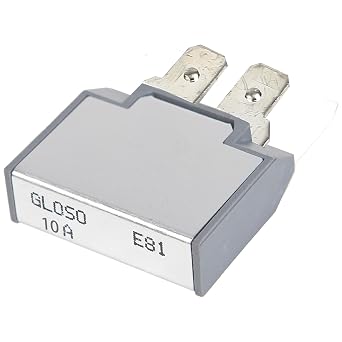 GLOSO Circuit Breaker E81 Long ATC Terminal w/dimple, T1 Auto Reset 10A