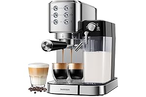 SHARDOR Espresso Machine 20 Bar for Home, Perfect Cafetera Capuchino
