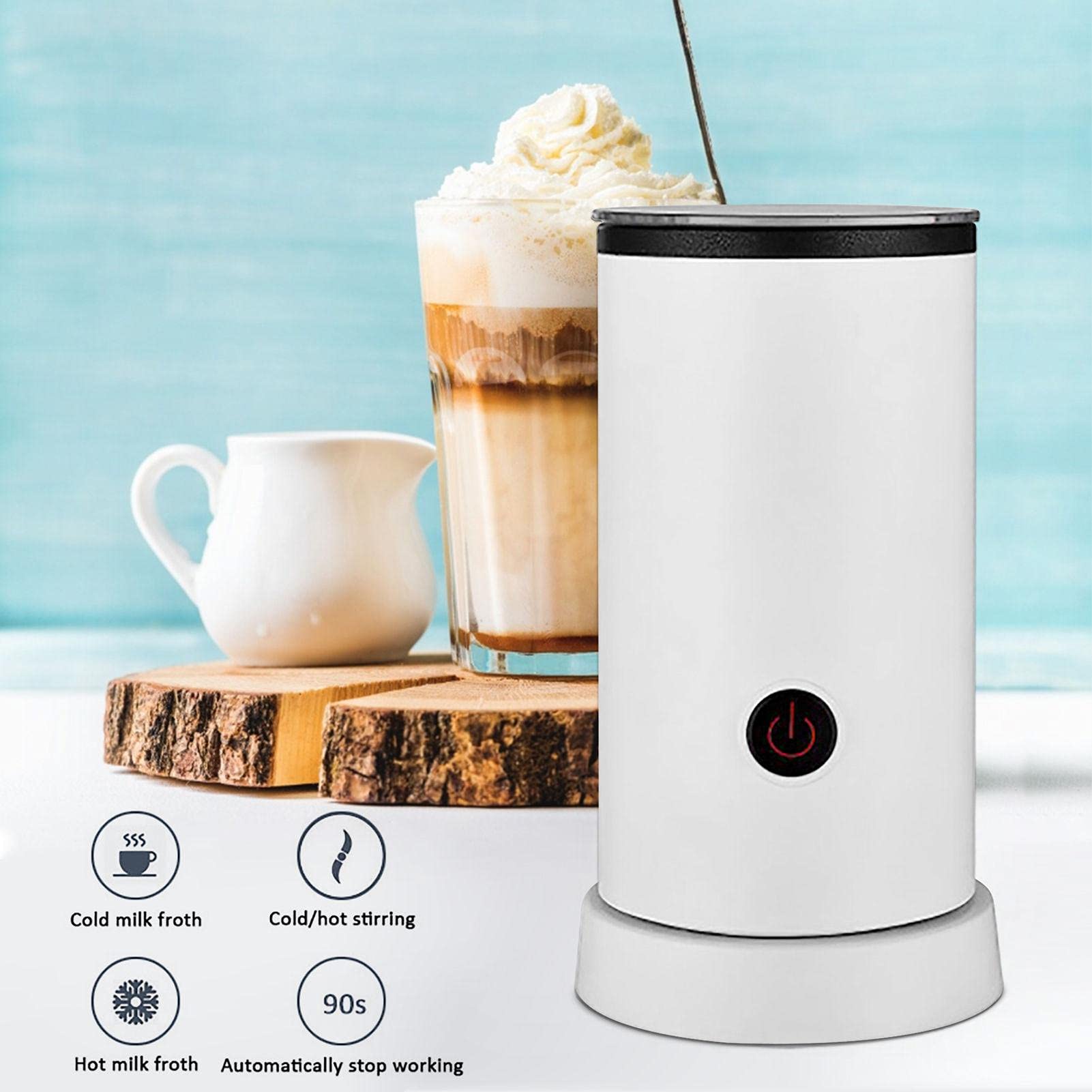 YOUGE leche eléctrico automático | Máquina automática espuma leche acero inoxidable con dos indicadores LED inteligentes