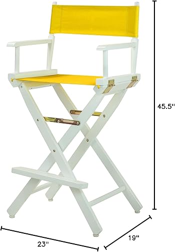 Miniatura 502 de Silla de Director de 18" Marco Blanco Lona Rosa