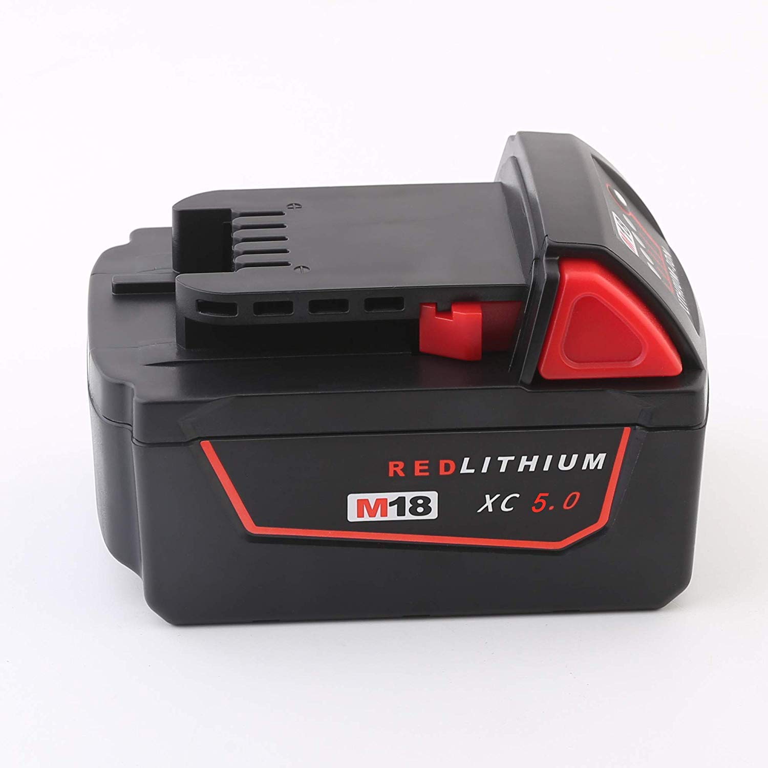 Cargador de Repuesto para Milwaukee M18 M12 18 V 220 V batería de Ion de Litio 48-59-1812 48-59-1807 48-59-1806 48-59-1840 48-11-1828 48-11-1840 Rojo (M1850 5,0 Ah + Cargador)