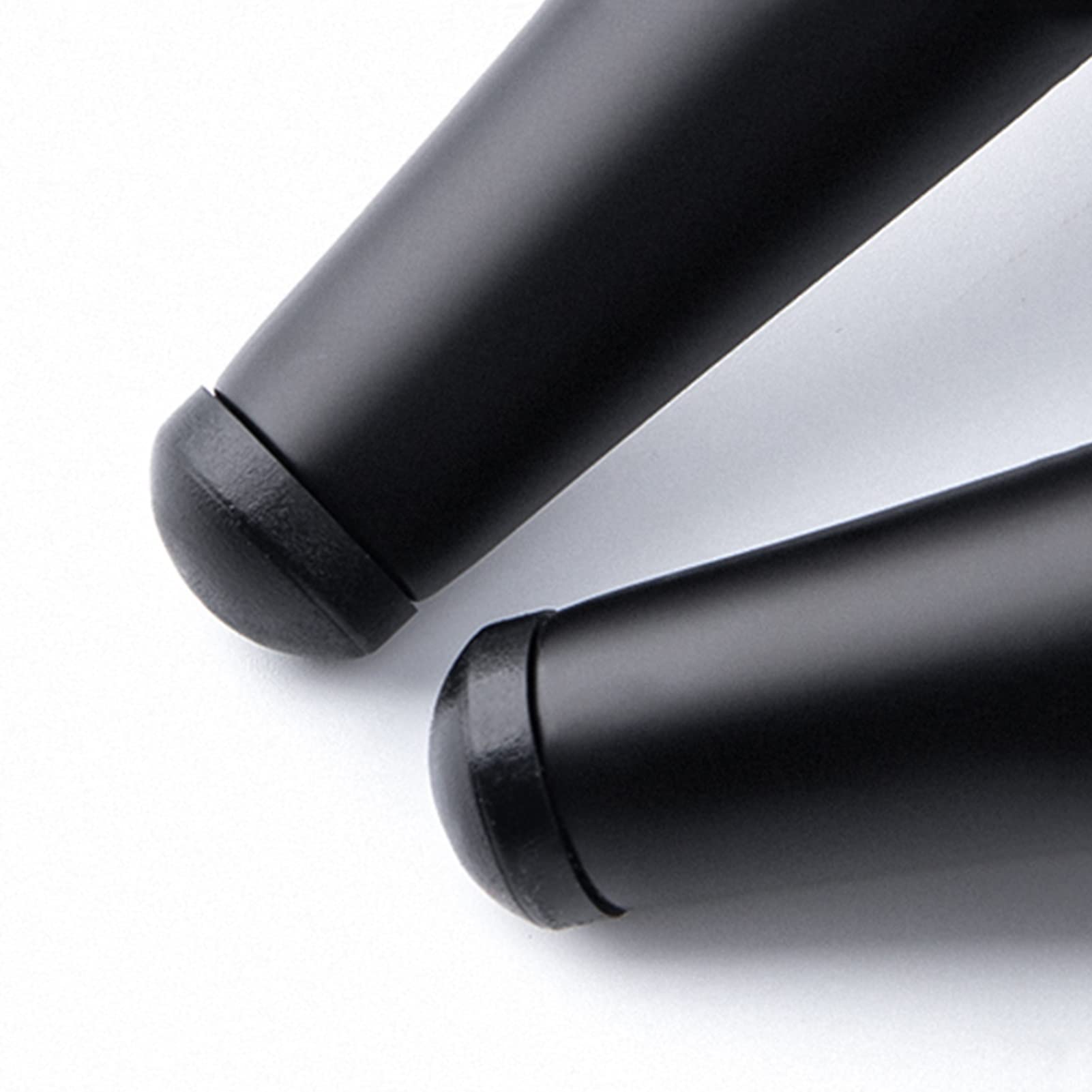 Gambe per Tavolo in Metallo da 4 Pezzi, Gambe affusolate da 40-72 cm, Gambe per mobili in Ferro Antiscivolo, Piedini di Ricambio Fai da Te, utilizzati per Tavolo, Poltrona, Nero, 60 cm/23,6