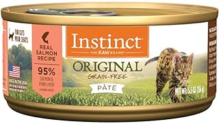 Original Grain Free Real Salmon Recipe Natural Wet Canned Cat Food by Nature's Variety, 5.5 oz. Cans (Case of 12)