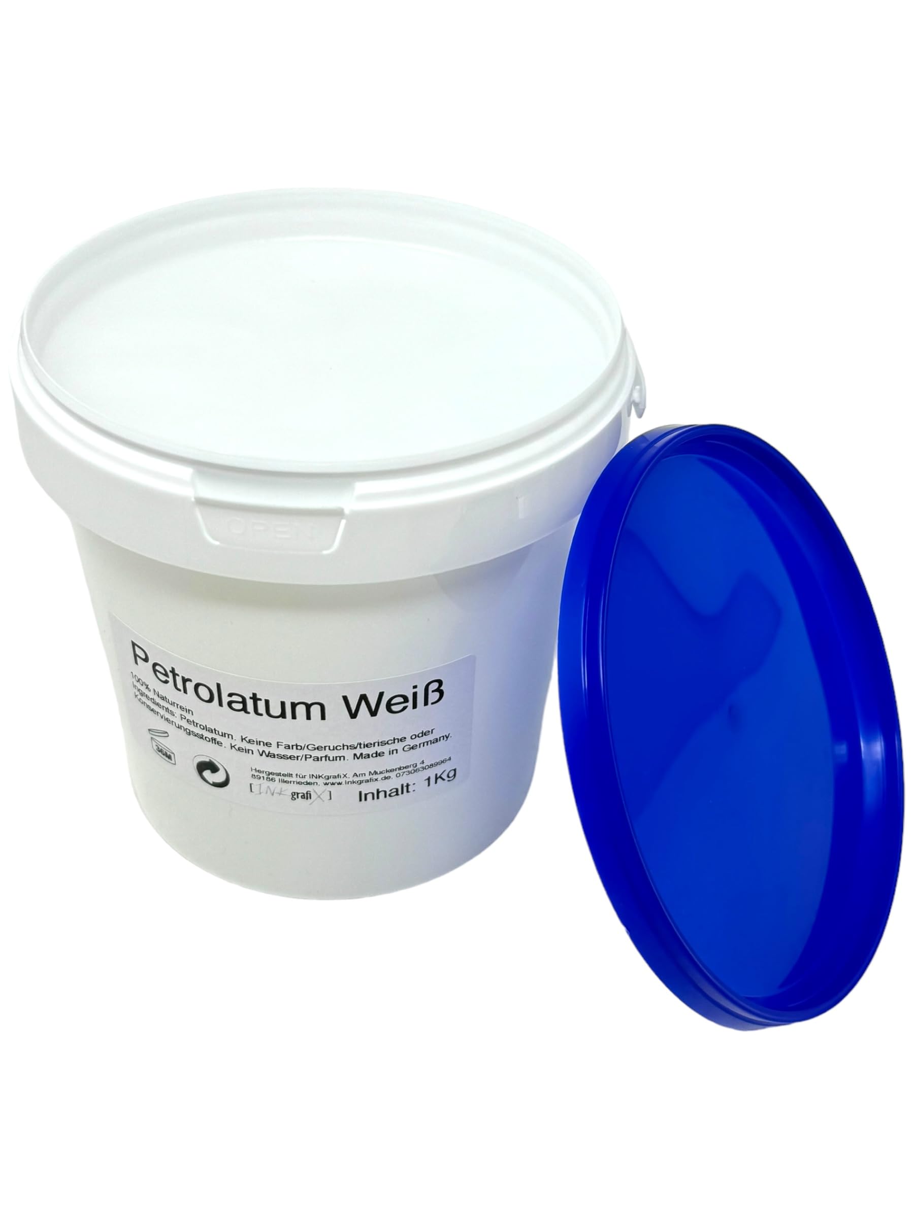 2 x 1 kg wazelina biała – INKgrafiX® Niemcy – STUDIO – IG60471 – krem do tatuażu pielęgnacja tatuażu