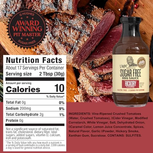 Poiget -102021-V5 G Hughes Sugar Free Bbq Sauces, Hickory & Original Sugar Free Barbecue Sauces thumb #2