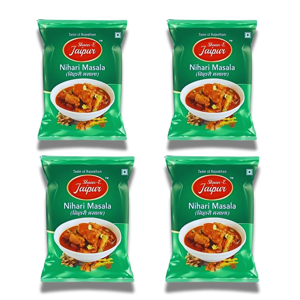 Shaan-E Jaipur Nihari Masala Powder | 50 Gm Each (Pack of 4) | Nihari Masala | SEJ_Nihari Masala_4 Shaan-E Jaipur Nihari Masala Powder | 50 Gm Each (Pack of 4) | Nihari Masala | SEJ_Nihari Masala_4