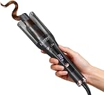 LANDOT Hair Curler Automatic 1-inch - Easy-to-Use Self Curling Wand, Ceramic Dual Voltage Curling Iron for Women, Effortless Curls, Anti-Scald, Tangle-Free, Adjustable Temp, Rose Gold