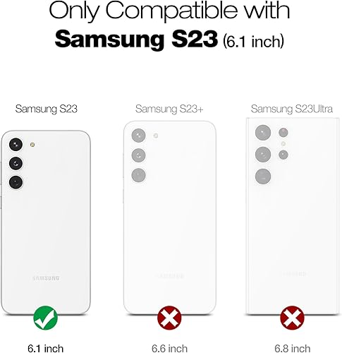Miniatura 2 de SURITCH Funda para Samsung Galaxy S23, protector de pantalla integrado, protección de doble capa, protección completa, a prueba de golpes,
