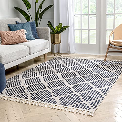Well Woven Cenadora Blue Moroccan Trellis Area Rug 8X10 (7'10" X 10'6") #TOP6
