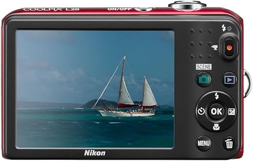 Miniatura 5 de Nikon COOLPIX L28 Cámara digital de 20,1 MP con lente de zoom 5x y LCD de 3" (rojo) (Modelo antiguo)