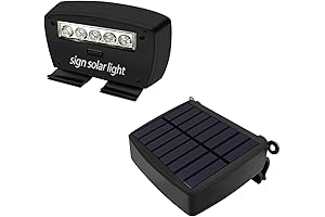 OOSSXX Solar Powered LED Light, Illuminate Your Outdoors Effortlessly