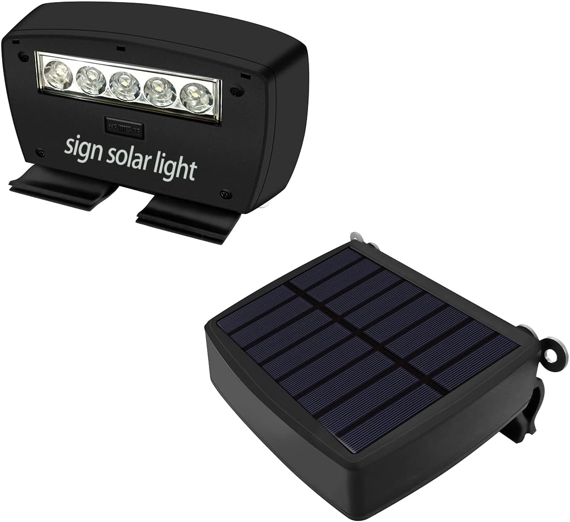 SOLAR LIGHT To ILLUMINATE Security Yard Signs Wunderlight