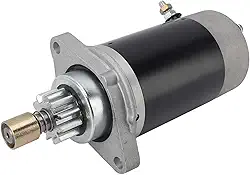 GLOGLOW Motor de Partida de 4 Tempos para Motor de Popa F9.9, 11 Dentes, Espaçamento de Parafuso de 87 Mm, 197x46 Mm, Cobre, Ferro e Alumínio