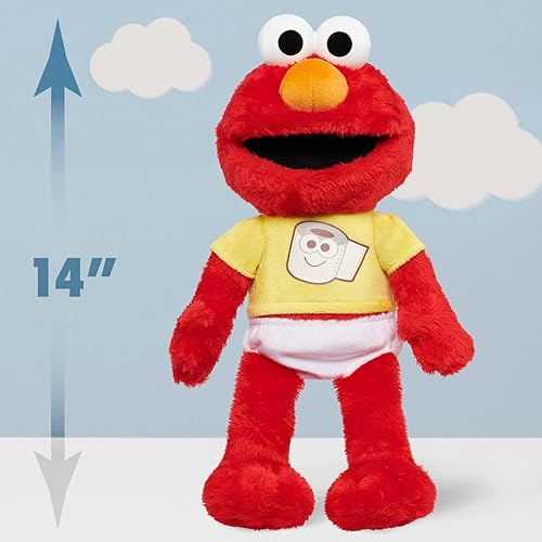 Miniatura 7 de SESAME STREET Potty Time Elmo - Peluche sostenible de 12 pulgadas, sonidos y frases, herramienta de entrenamiento para ir al baño, juguetes para
