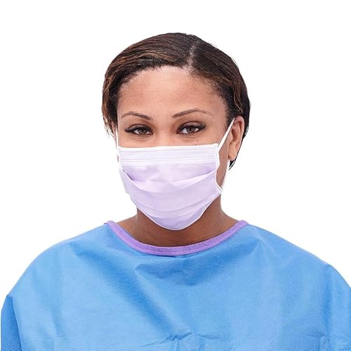 Medline NON27412EL Fluid-Resistant Procedure Face Masks thumb #1