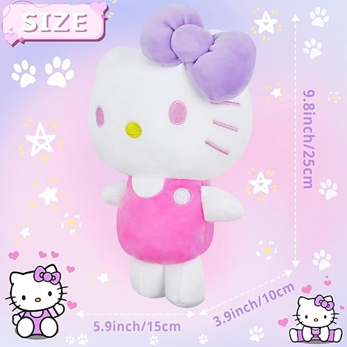 Miniatura 2 de Alaxciax Peluches de gatitos de 9.8 pulgadas (9.8 in), juguetes de peluche para niñas, gatito suave kawaii, juguetes de peluche para niños, niñas,