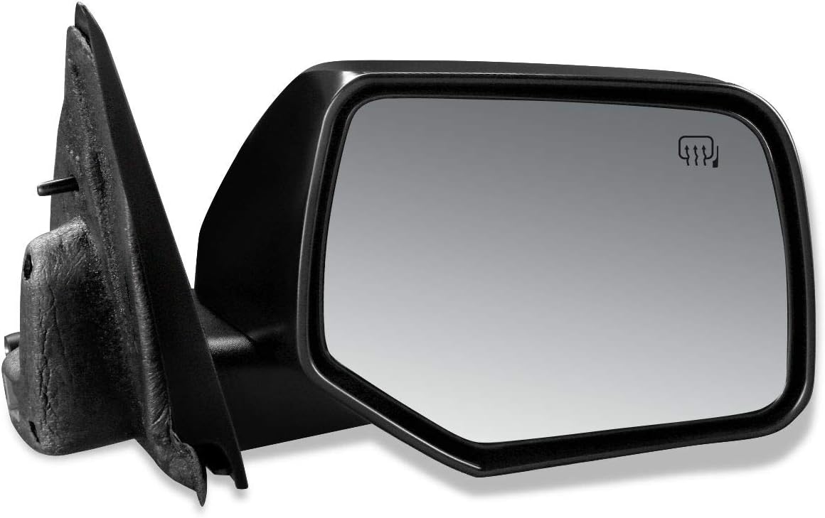 DNA Motoring OEM-MR-FO1321294 Factory Style Powered+Heated Right Side Door Mirror, Black