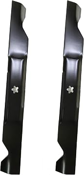 2PCS Lawn Mower Blades for AYP Husqvarna 561739 403107 405380 532405380 Craftsman Poulan Pro 46" Lawn Tractor 532405380 High Lift Blades for Husqvarna YTH22V46 YTH20K46 Craftsman YT3000 46" Deck