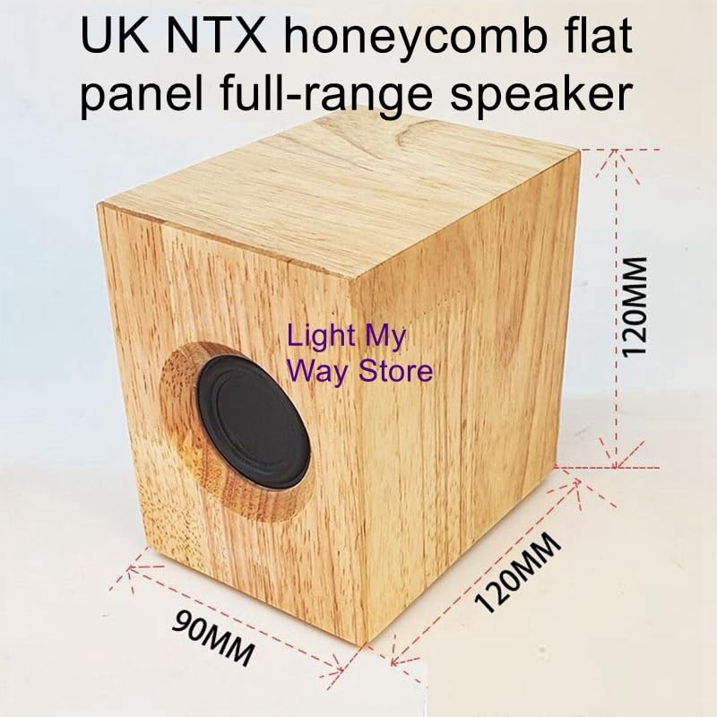 Chougnar Passive solid wood speaker 2-inch full frequency speaker small gall bladder small satellite box book shelf box - (Color: 2 piece)