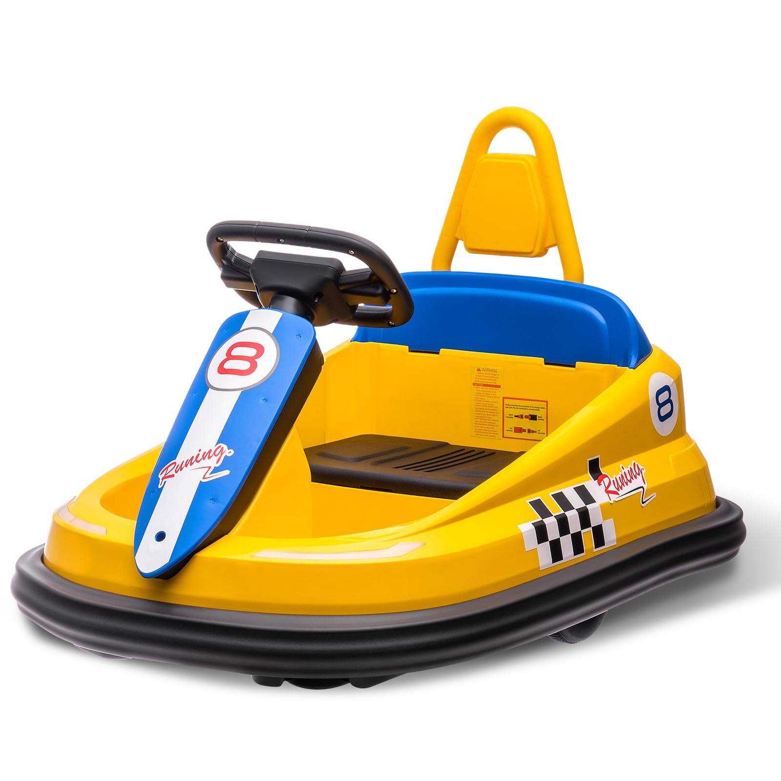 Electric Drift Go Kart for Kids,6v Bumper Car with LED Lights & Music, 360° Spin, Ride on Toys for Kids, Toddler Car Safety Belt, Indoor/Outdoor Drift Ride on Car Toy