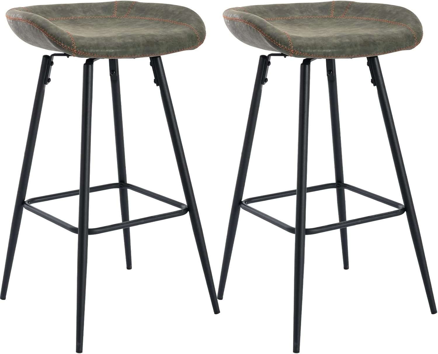 Kmax 30 Inch Bar Stools Set of 2 Swivel Industrial Metal