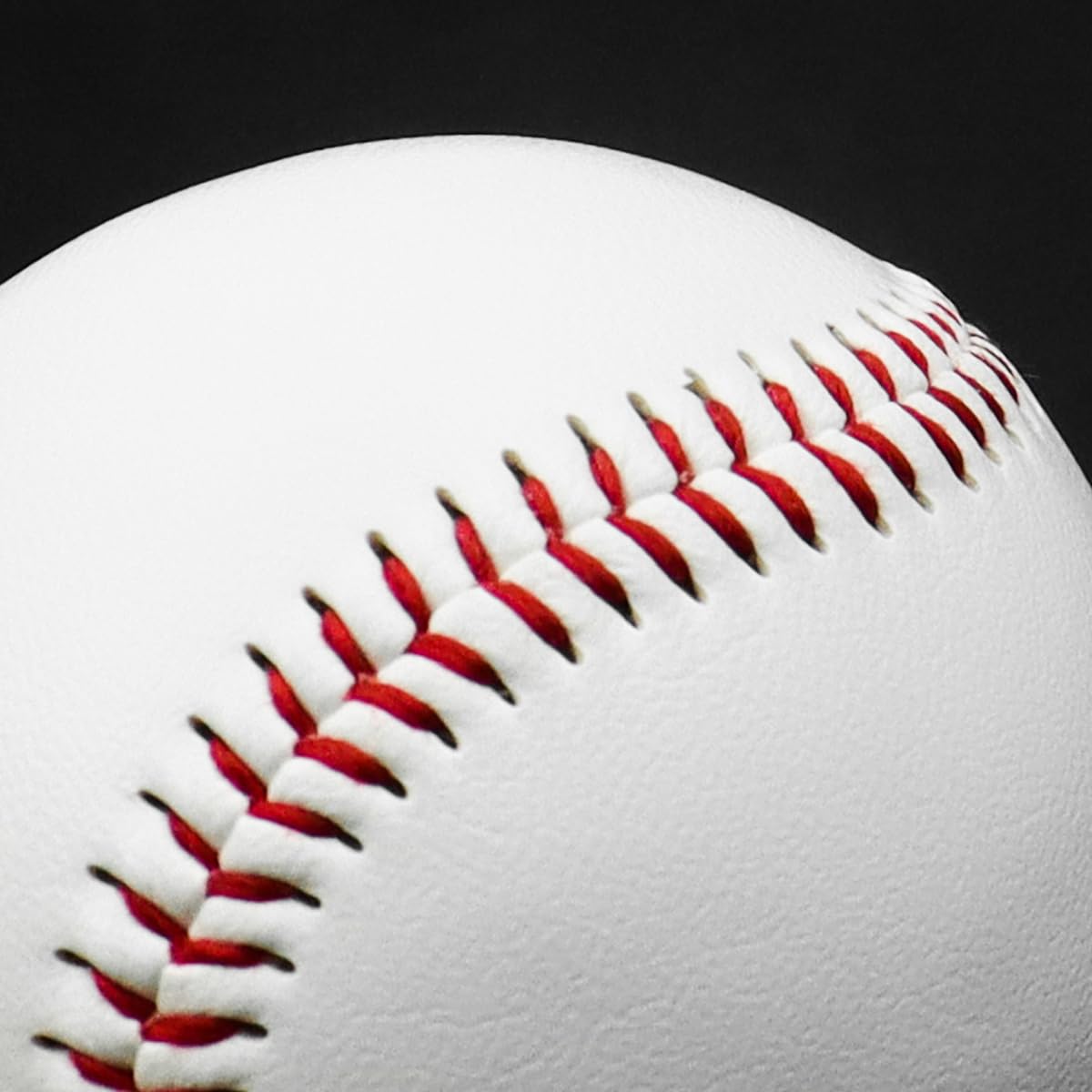 Pelota de Béisbol de Cuero PU para Adultos, 2 Piezas, Entrenamiento y Práctica