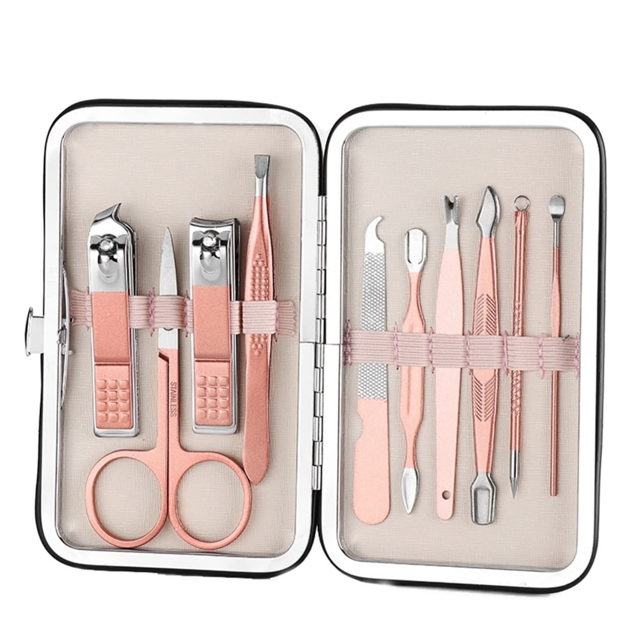 Ensemble de pédicure 18 pièces en acier inoxydable avec pince à épiler ciseaux outils de manucure professionnels fournitures d'ongles Dropship (couleur : 10 pièces)