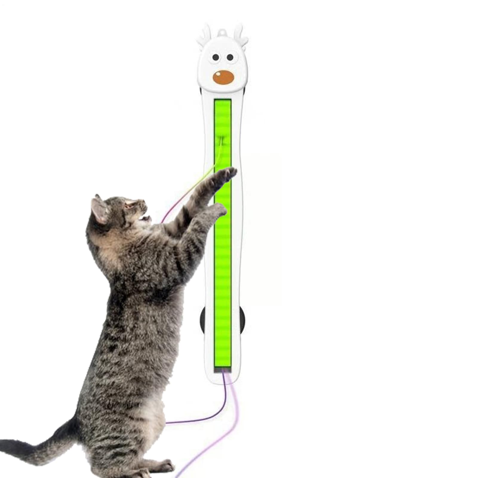 Auto Motion Flying Rope Cat Toy - Interactive Automatic Flying Rope Cat Toy Wall Mounted | Rechargeable Moving Enrichment Feline Teaser Boredom Relief, Daily Exercise For Indoor Pets And Dogs