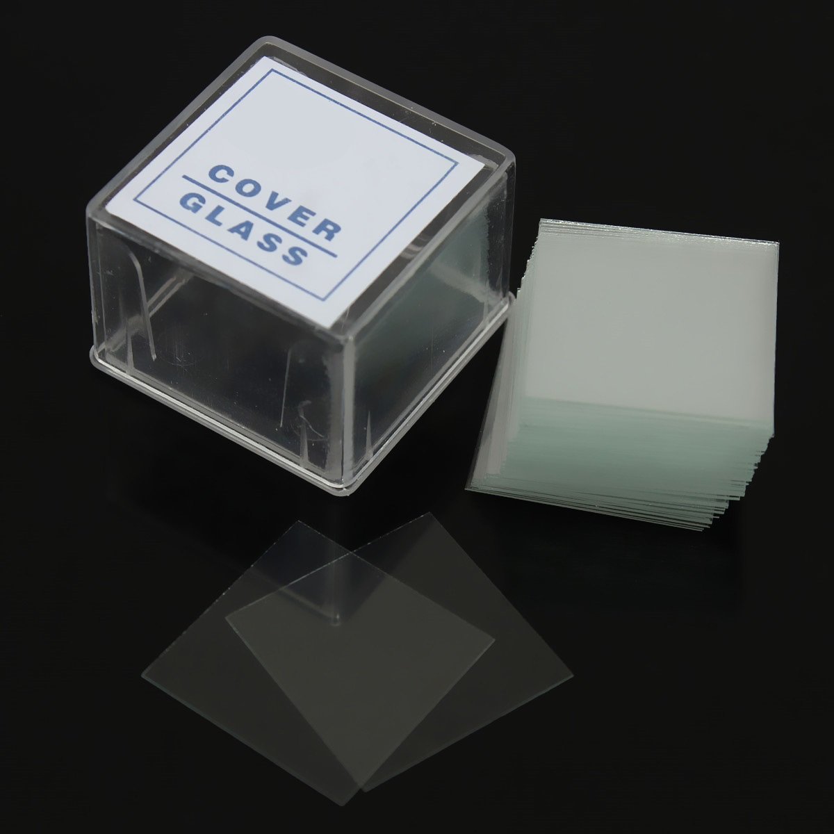 FZN PreCleaned Square Microscope Glass Cover Slides Coverslips,18 mm x