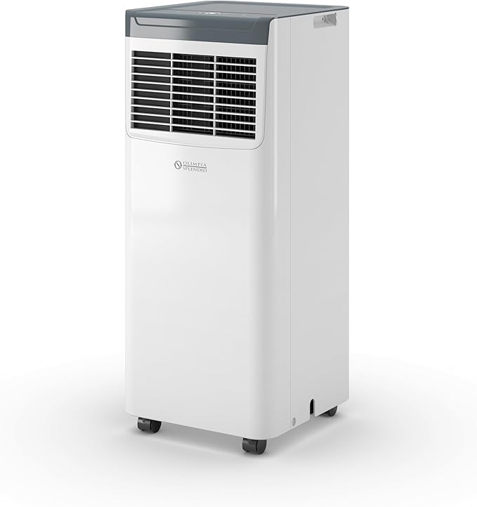 Olimpia Splendid, Dolceclima Slim 10 SWS Wifi, Climatizador Portátil 10.000 BTU/h, Slim Design, Clase A, Potencia 2,6 kW, Funciones Enfriamiento, Deshumidificación, Ventilación, Wifi Integrado