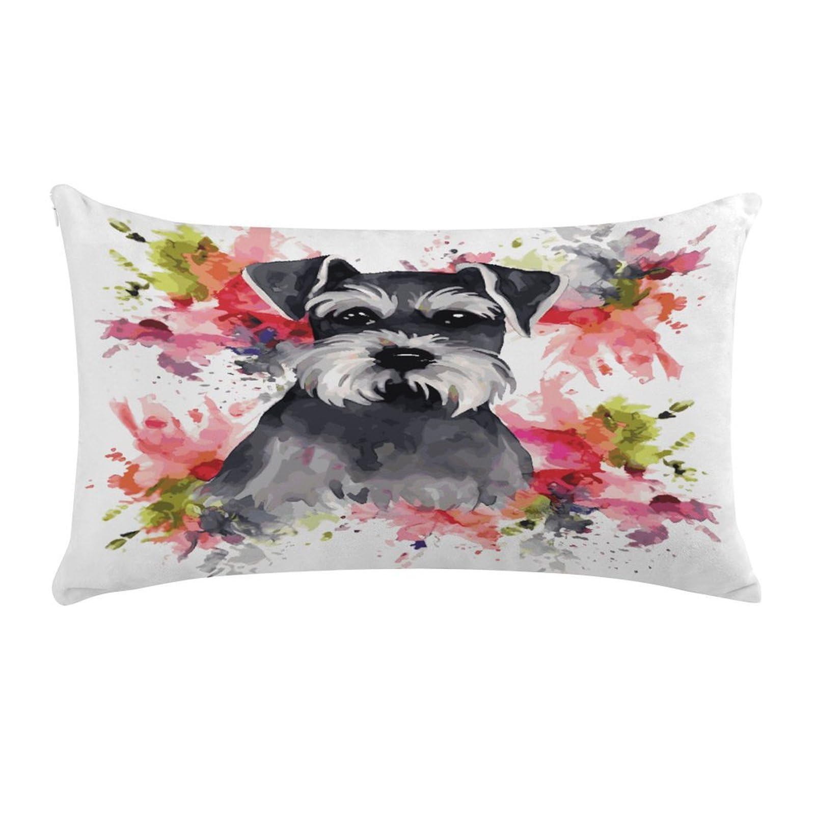 Wsoihfec Style Schnauzercushion Case Throw Pillow Cover
