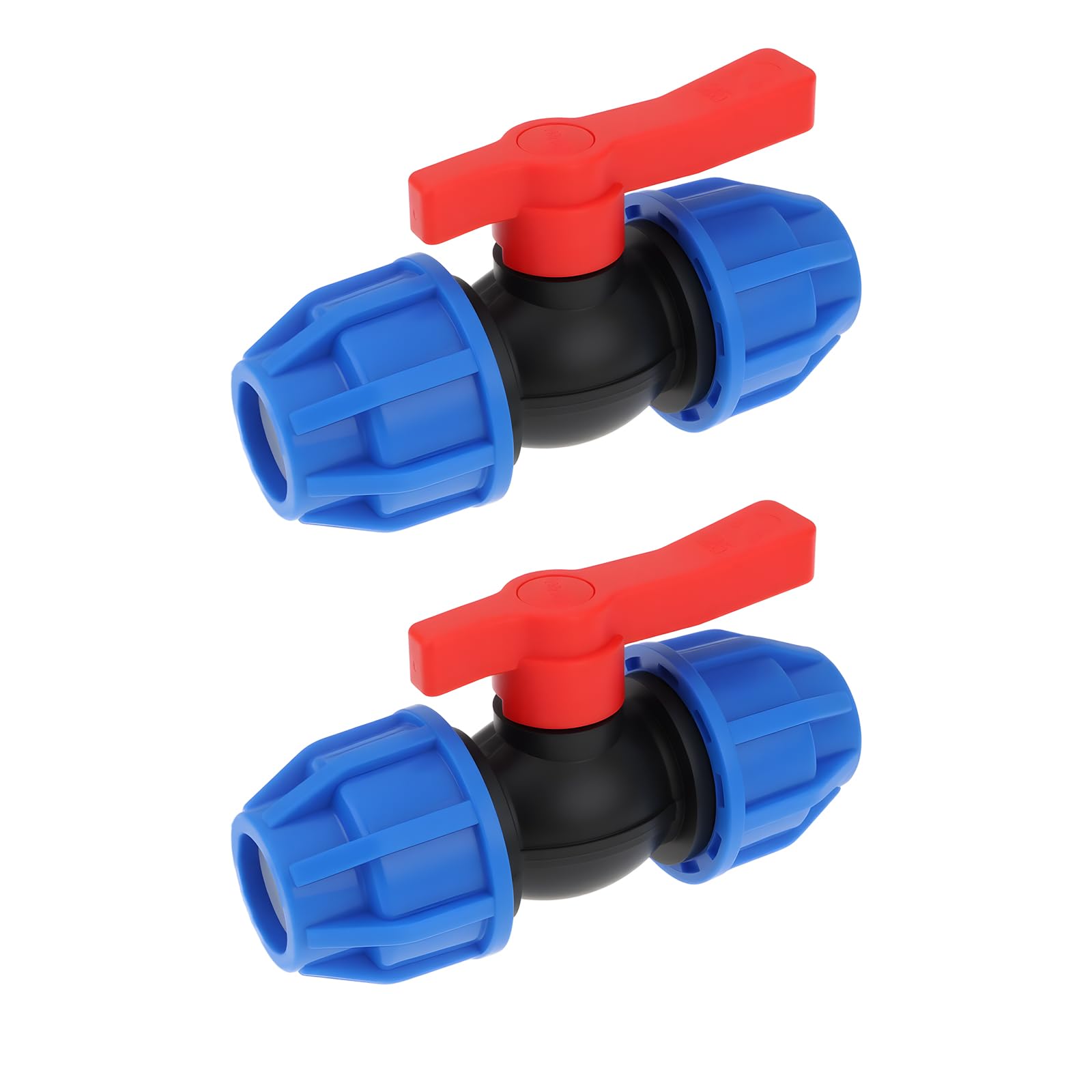 Lt Easiyl 2Pcs 25Mm Stop Tap Valve Connector Ball Valve Connector For Pe Pvc Ppr Pipe