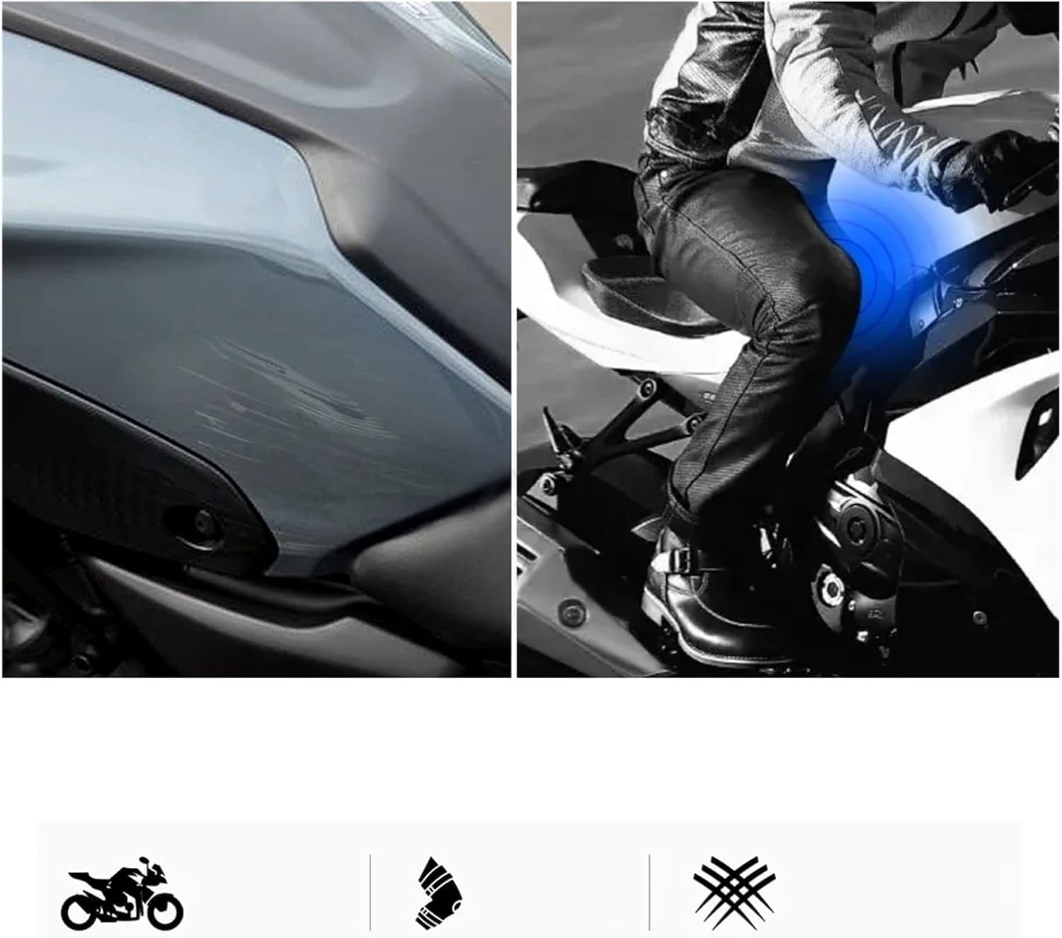 Motorcycle Tank Sticker Motorcycle Accessorie Side Tank Pad Protection Knee Grip Traction for Motorrad S1000RR 2009-2018 Sticker.