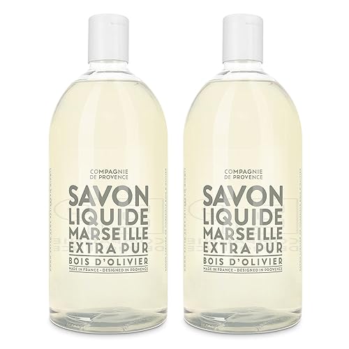 Miniatura 31 de Compagnie de Provence Savon de Marseille - Jabón líquido nutritivo, Karité (manteca de karité), recarga de 16.7 onzas líquidas