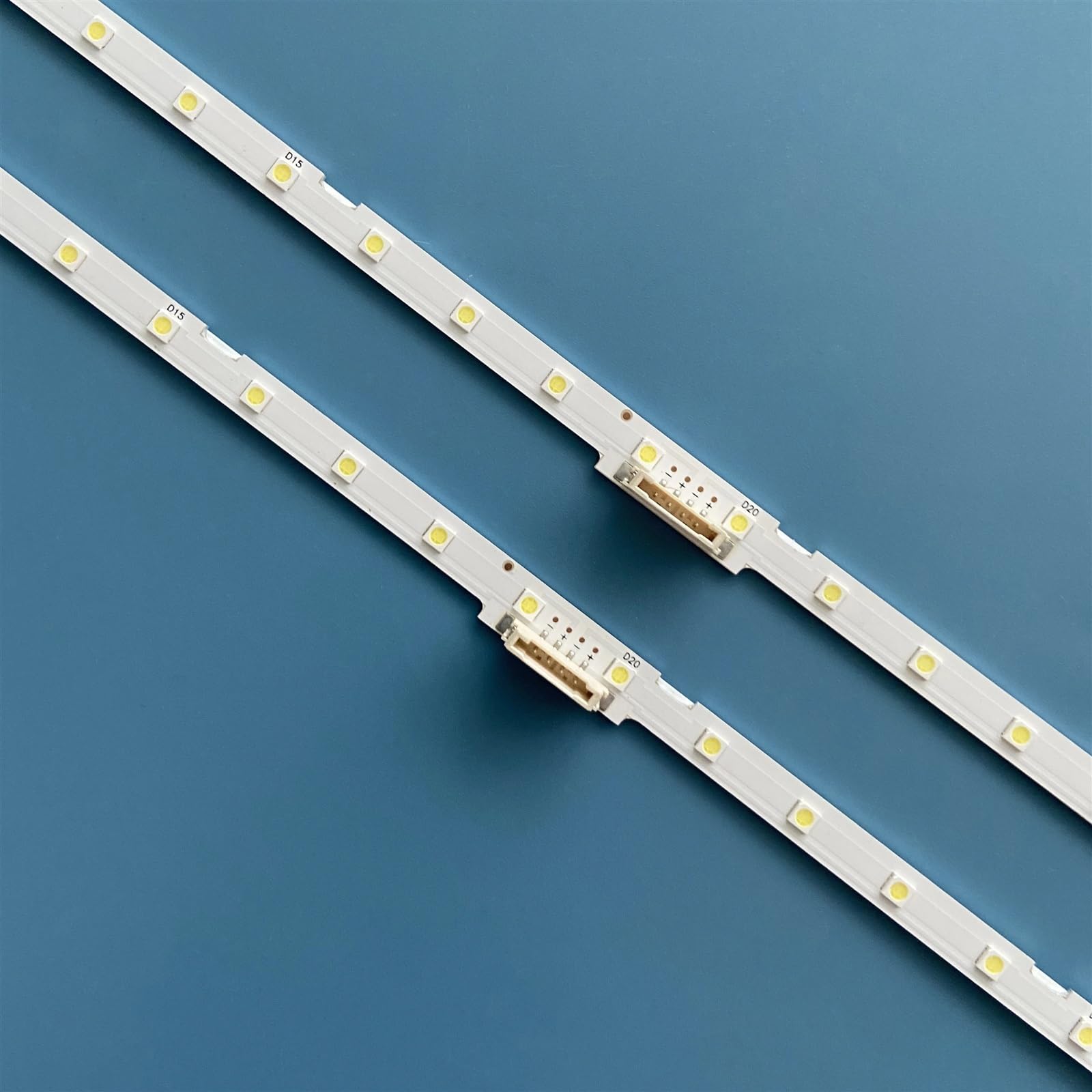 Tira de LED (2 Compatible for Samsung UE49RU7300 UE49NU7105 UE49NU7105K UE49NU7670U UE49NU7020 UE49NU7400 BN96-45953A LM41-00630A LM41-00557A