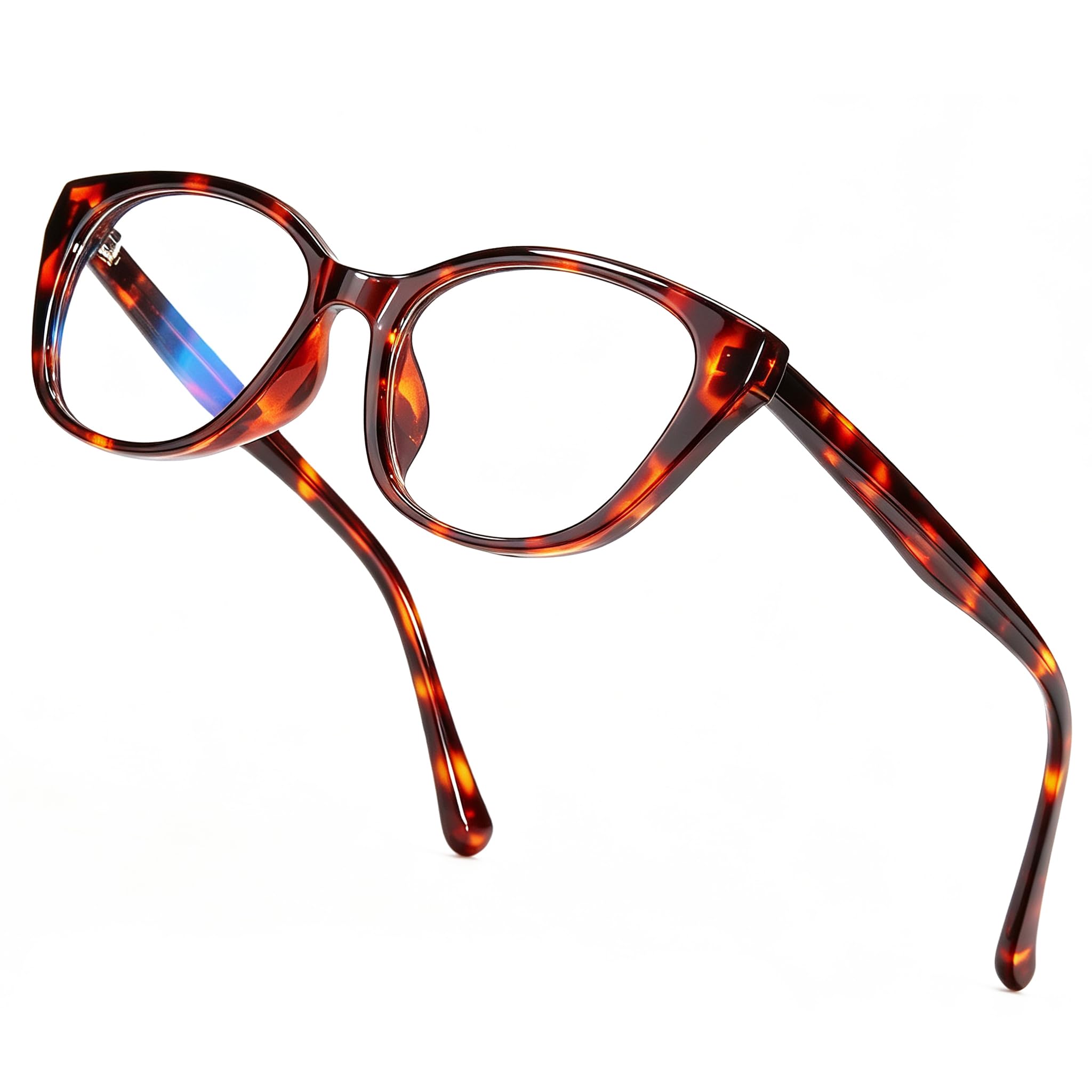 FancyPink Damen Blaulichtblockierende Brille - Cateye Acetat Tr90 Rahmen Anti-Blaulicht-Brille für Frauen