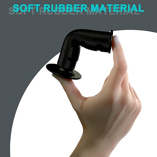 Miniatura 5 de DAYIMADE Agarres universales de manillar de motocicleta de 78 pulgadas, agarre de goma antideslizante para mango de carreras, agarre de mano para