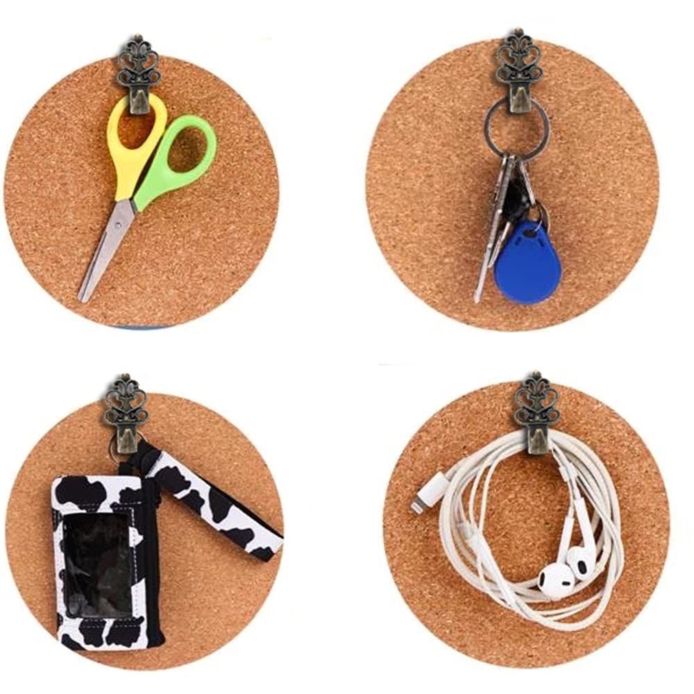 20 Pack Push Pin Hangers - Plant Shape Wall Hooks Holds 20LB For Pictures & Decor