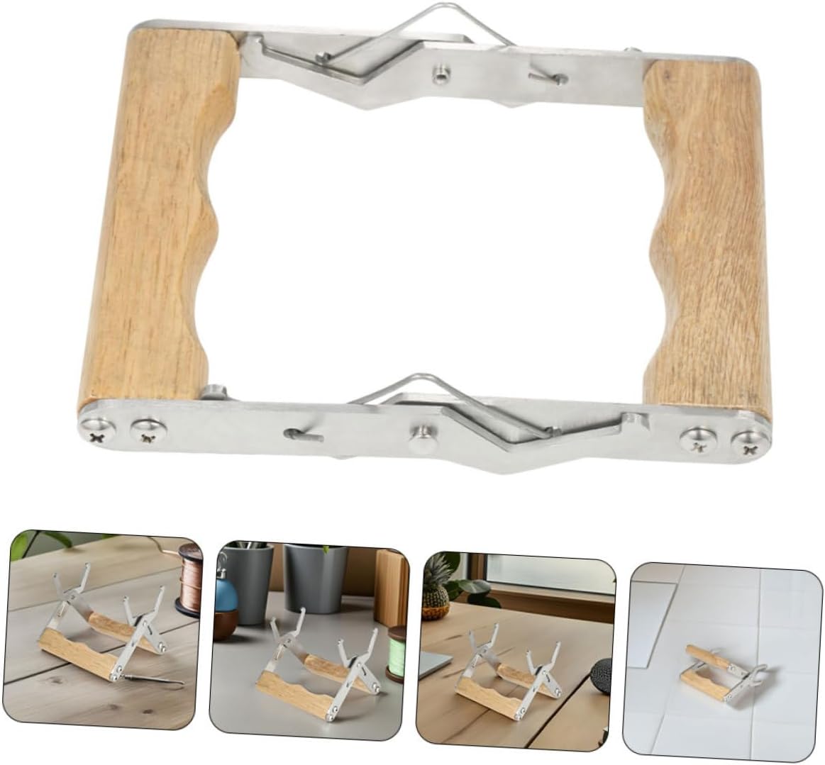 4pcs Beekeeping Frame Gripper and Beehive Frame Lifter Stainless Steel Wood Handle for Hive Inspection and Honey Harvesting Beekeeping Supplies Tool