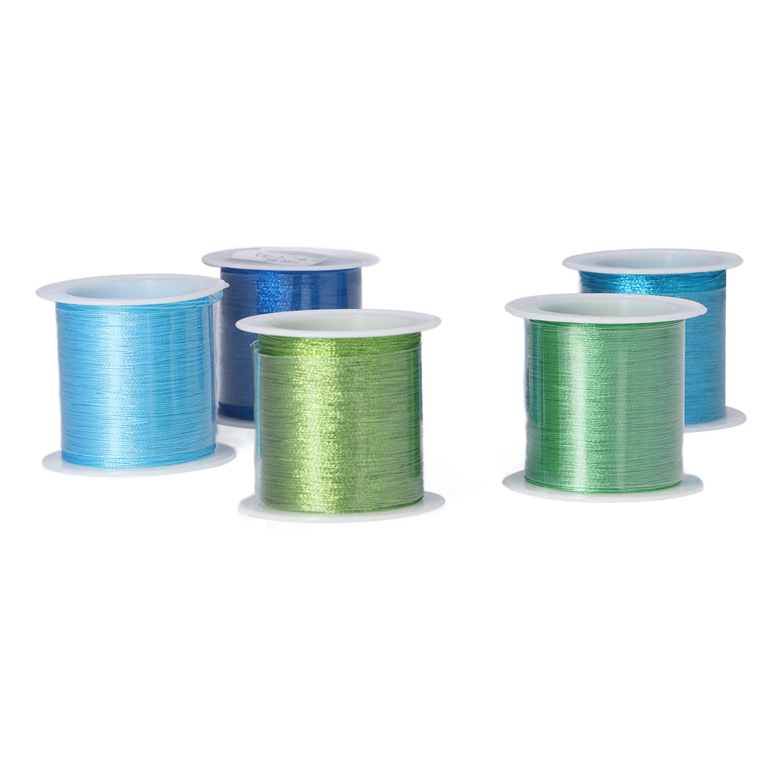 20 Unidades de cordón para Pulseras, 328 pies cortables, 0,2 mm, cordón de poliéster de 3 Hilos para ensartar Cuentas, cordón elástico para fabricación de Joyas con Cuentas de