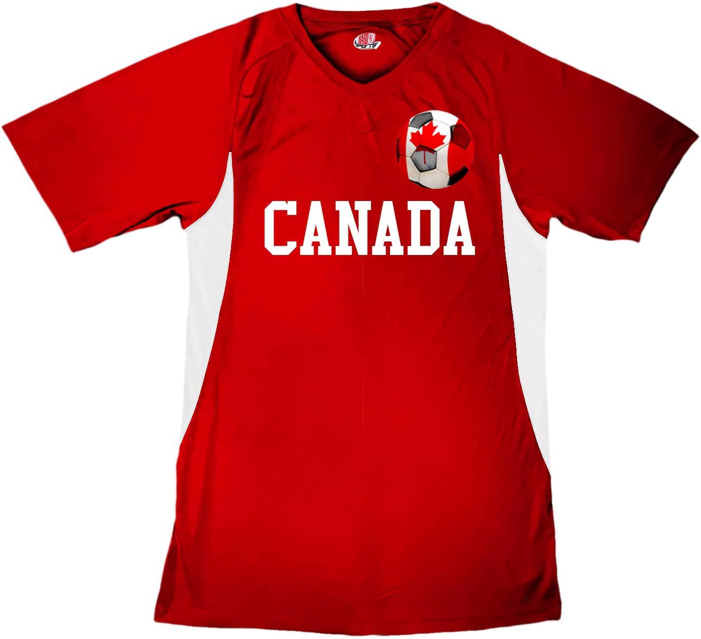 Custom Canada Womens Soccer Jersey Personalized | Your Names & Numbers | Ball 1