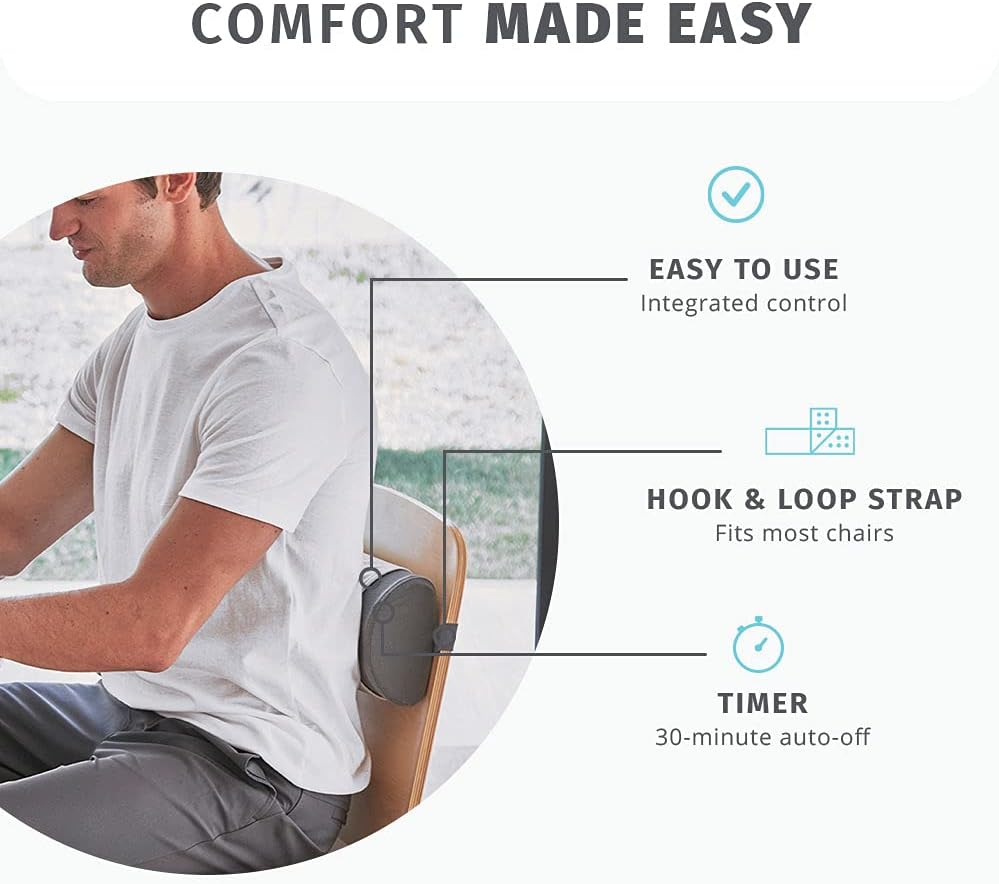 Buy HoMedics Lumbar Support Pillow with Ergonomic Design for Better