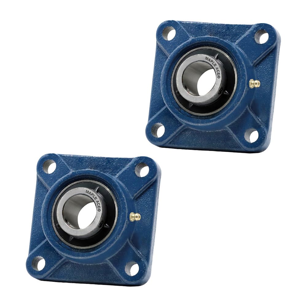 MAPLE ACE UCF202-10 Flange Bearing 5/8 Bore 4-Bolt Solid (2Pcs)
