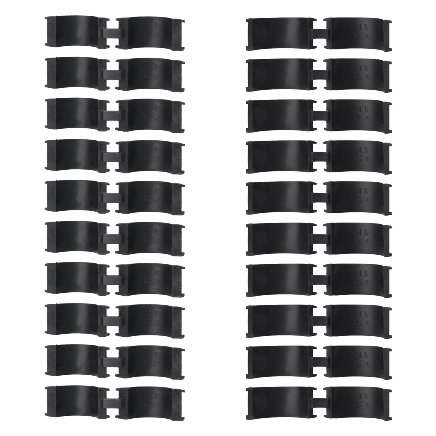 20 Pièces De Coussinets en Caoutchouc D'Expansion, Adaptateurs De Guidon Antidérapants, Adaptés Aux Rétroviseurs Et À L'Expansion du Support De Téléphone Portable.
